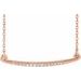 Curved Bar Necklace or Center