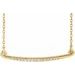 Curved Bar Necklace or Center