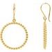 Beaded Circle Earrings