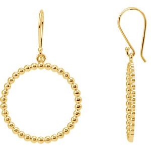 Beaded Circle Earrings