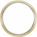 Stepped-Edge Grooved Comfort-Fit Flat Band with Bead Blast Finish
