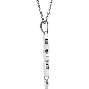 Floral Granulated Necklace or Pendant