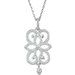 Floral Granulated Necklace or Pendant