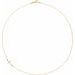 Accented Sideways Cross Necklace