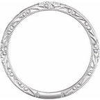 Hand-Engraved Hand-Applied Milgrain Anniversary Band