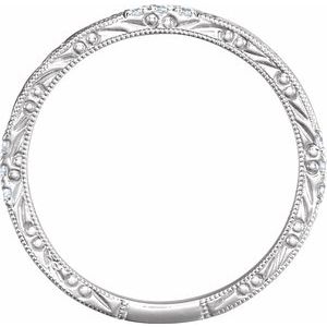 Hand-Engraved Hand-Applied Milgrain Anniversary Band