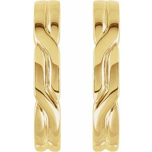 J-Hoop Earrings