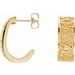 J-Hoop Earrings