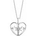 Solitaire Heart Necklace