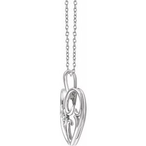 Solitaire Heart Necklace