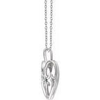 Solitaire Heart Necklace