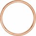 Milgrain Edge Comfort-Fit Flat Band with Hammer Finish