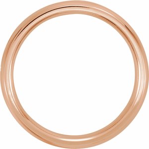 Milgrain Comfort-Fit Half Round Band