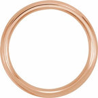 Milgrain Comfort-Fit Half Round Band