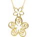 Flower & Butterfly Necklace or Center