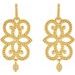 Granulated Scroll Earrings