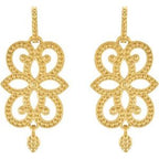 Granulated Scroll Earrings