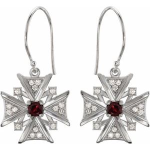 Vintage-Inspired Cross Earrings