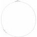 Accented Sideways Cross Necklace