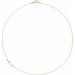 Accented Sideways Cross Necklace