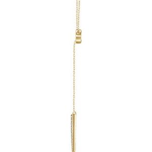 Circle & Bar Y Necklace