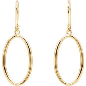 Oval Dangle Earrings