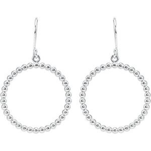 Beaded Circle Earrings
