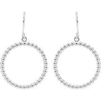 Beaded Circle Earrings