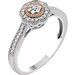 Cluster Halo-Style Promise Ring