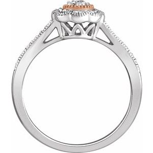Cluster Halo-Style Promise Ring