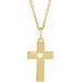 Youth Pierced Heart Cross Necklace or Pendant