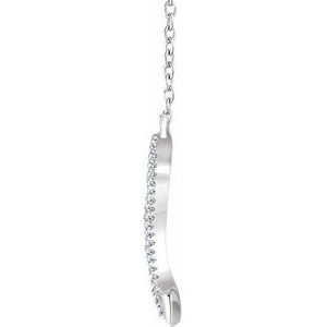 Accented V Necklace