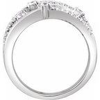 Accented Criss-Cross Ring