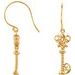 Vintage-Inspired Key Earrings