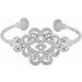 Accented Granulated Cuff Bracelet