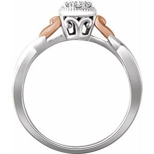 Heart Cluster Promise Ring