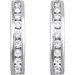 Channel-Set Hoop Earrings