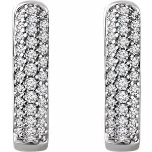 Accented Hoop Earrings