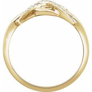 Accented Infinity-Inspired Ring