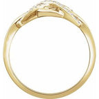 Accented Infinity-Inspired Ring