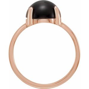 Cabochon Solitaire Ring