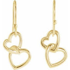 Interlocking Heart Earrings