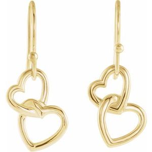 Interlocking Heart Earrings