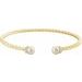 Accented Pearl Rope Cuff Bracelet