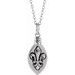 Fleur-de-lis Ash Holder Necklace