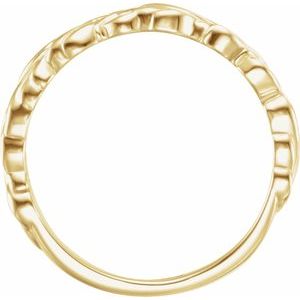 Stackable Leaf Ring