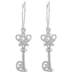 Vintage-Inspired Key Earrings
