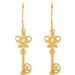Vintage-Inspired Key Earrings