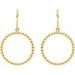 Beaded Circle Earrings