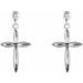 Cross & Ball Earrings
